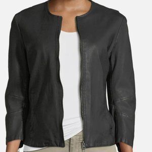 ATM black leather moto jacket
